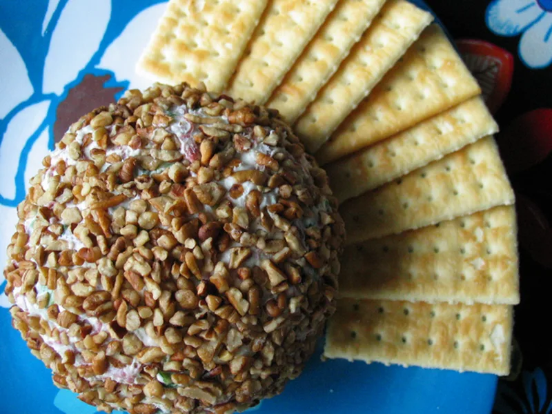Smoky Cream Cheese Ball with Walnuts