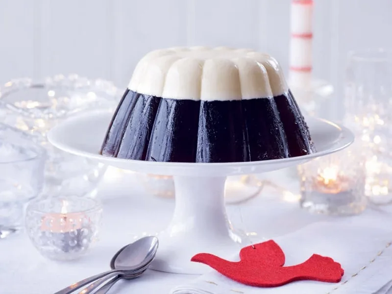 Black Velvet Cream Jelly with Guinness and Cava