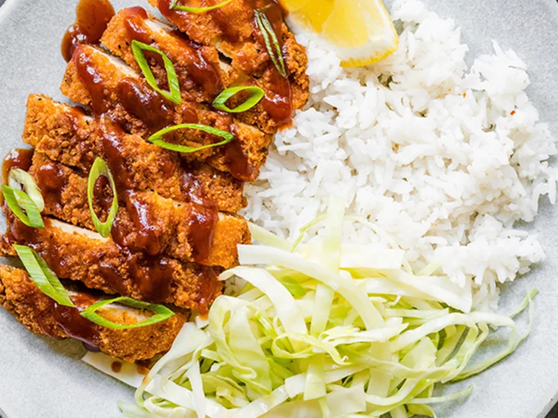 Quorn Katsu Curry Burger with Crispy Slaw