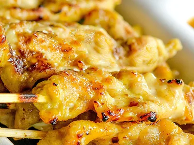 Weight Watchers Pork Satay with Low-Fat Peanut Sauce