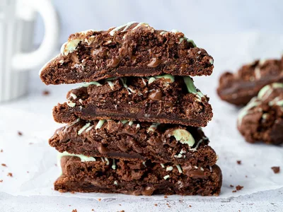 Mint Chocolate Cookies with Gluten-Free Flour