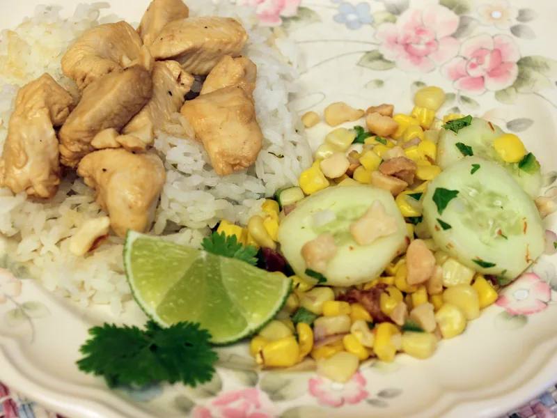 Fresh Corn Salad with Honey Lime Vinaigrette
