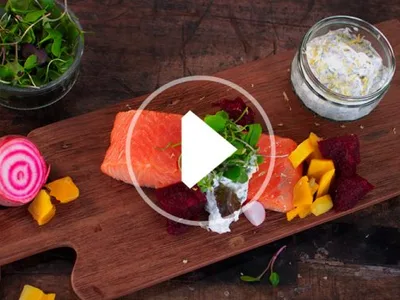 Salt and Sugar Cured Salmon Cold Smoked on Big Green Egg