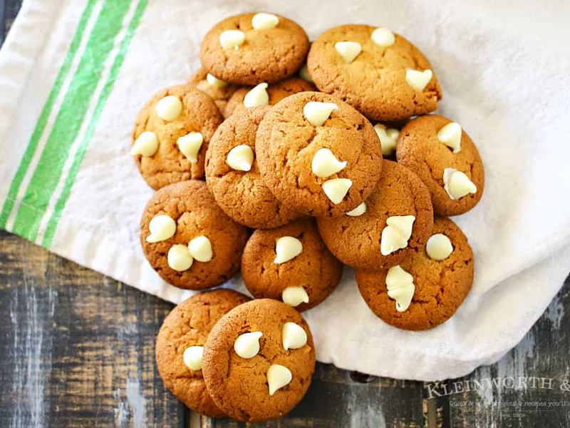 Peter Pan Peanut Butter Cookies with White Chocolate Chips