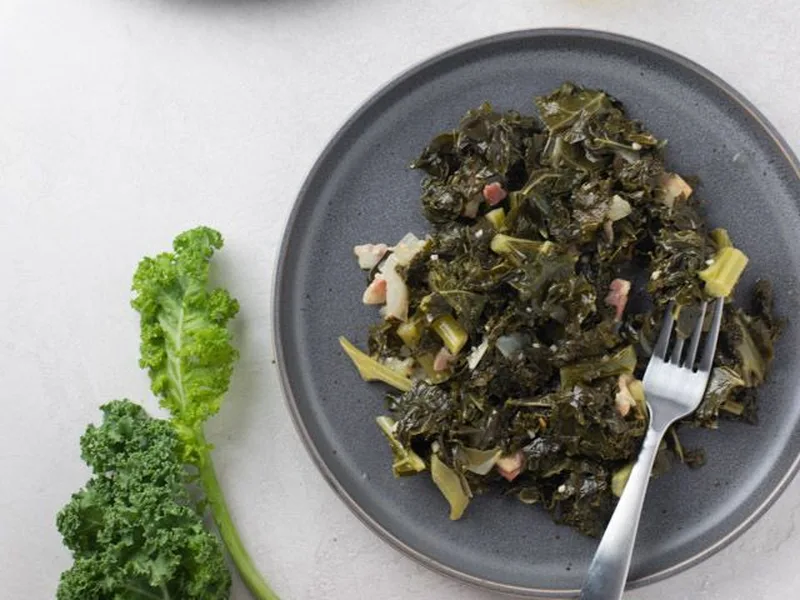 Southern-Style Braised Kale with Bacon