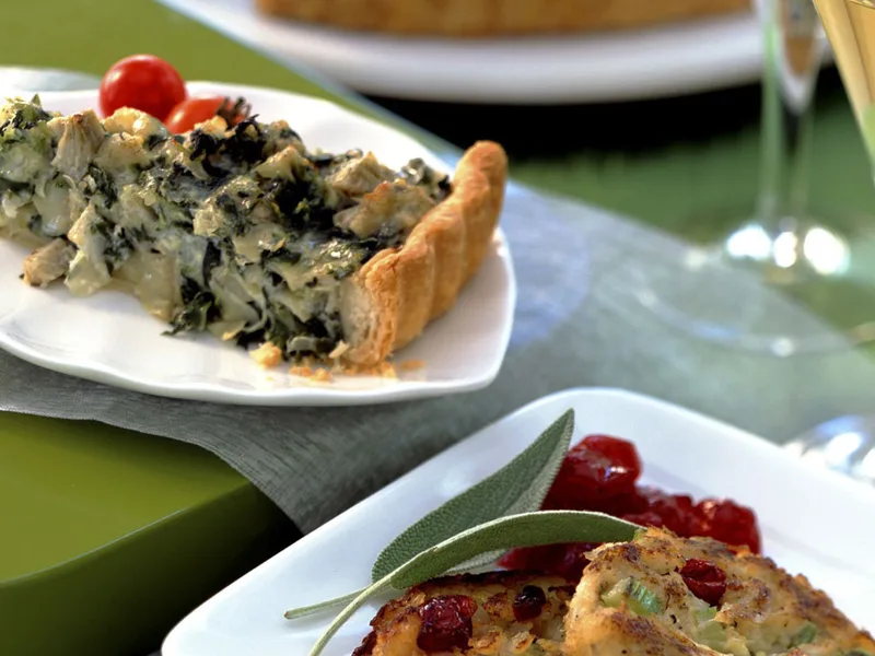 Sage Cranberry Crab Cakes with Cornbread Crust