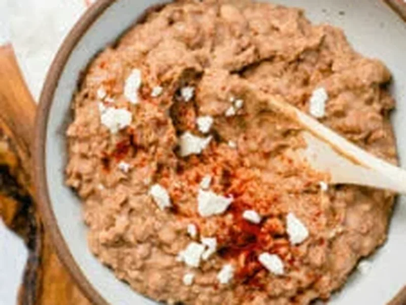 Easy Homemade Refried Beans with Cumin and Chili Powder