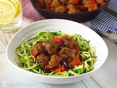 Low-Carb Greek Soutzoukakia Meatballs with Tomato Sauce