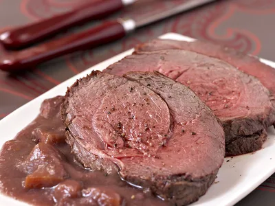 Roasted Venison Loin with Grand Veneur Sauce