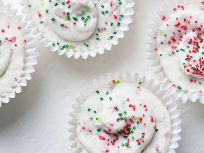 Sugar Cookie Dough Truffle Cups with Chocolate Coating