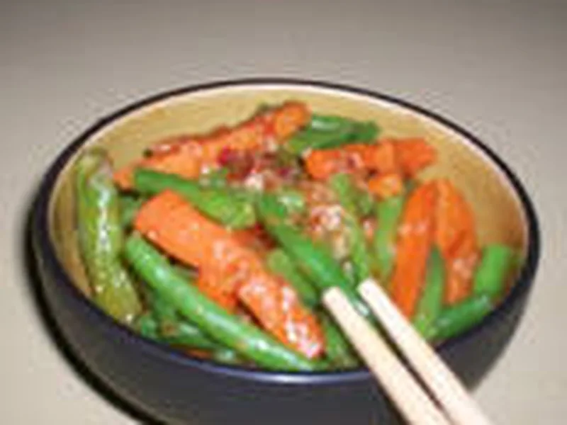 Hot and Sticky Vegetable Stir-Fry with Chili Honey