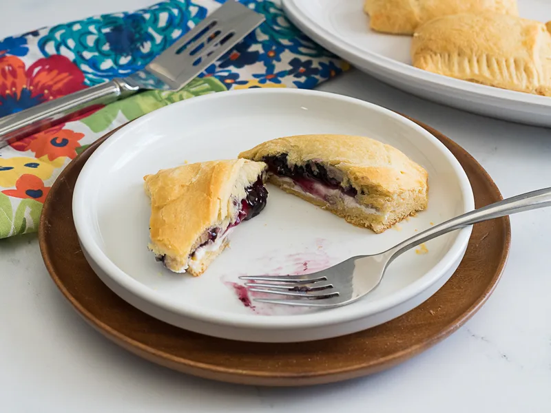 Blueberry Cream Cheese Crescent Pastries