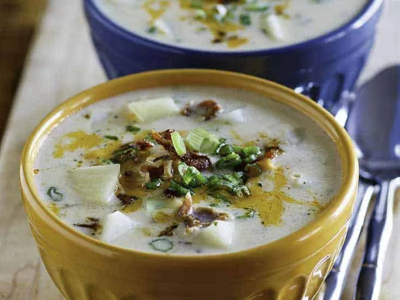 Hard Rock Cafe Potato Soup with Bacon and Cheddar