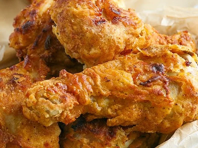 Crispy Air Fryer Fried Chicken with Buttermilk Coating