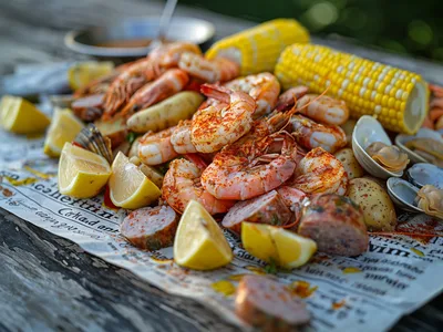 New England Shrimp Boil with Old Bay Seasoning