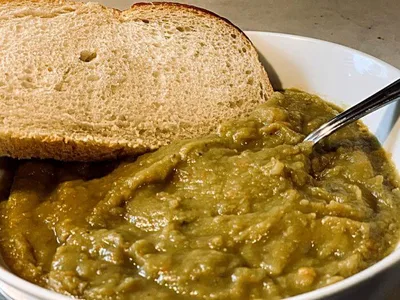 Vegan Split-Pea Soup with Potatoes