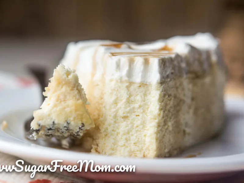 Sugar-Free Crustless Cheesecake with Swerve Sweetener