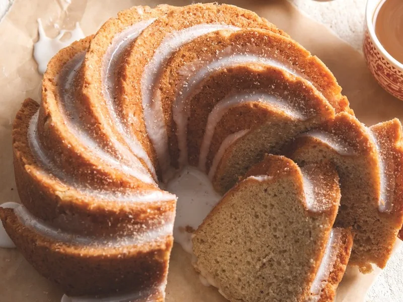 Spiced Rum Bundt Cake with Nutmeg Glaze
