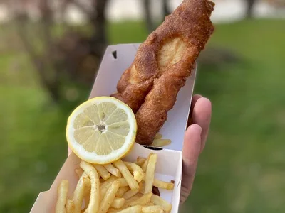 Beer-Battered Fish and Chips with BBQ Spice