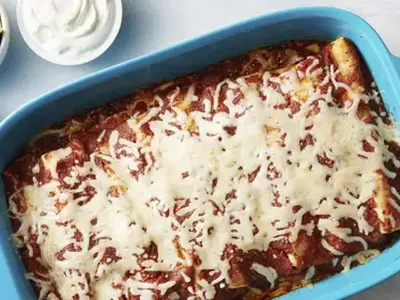 Beef and Tomato Enchiladas with Fire Roasted Sauce