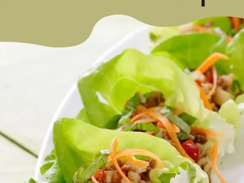 Five-Spice Turkey Lettuce Wraps with Fresh Herbs