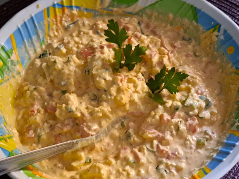 Polish Hard-Boiled Egg Salad Spread for Bread