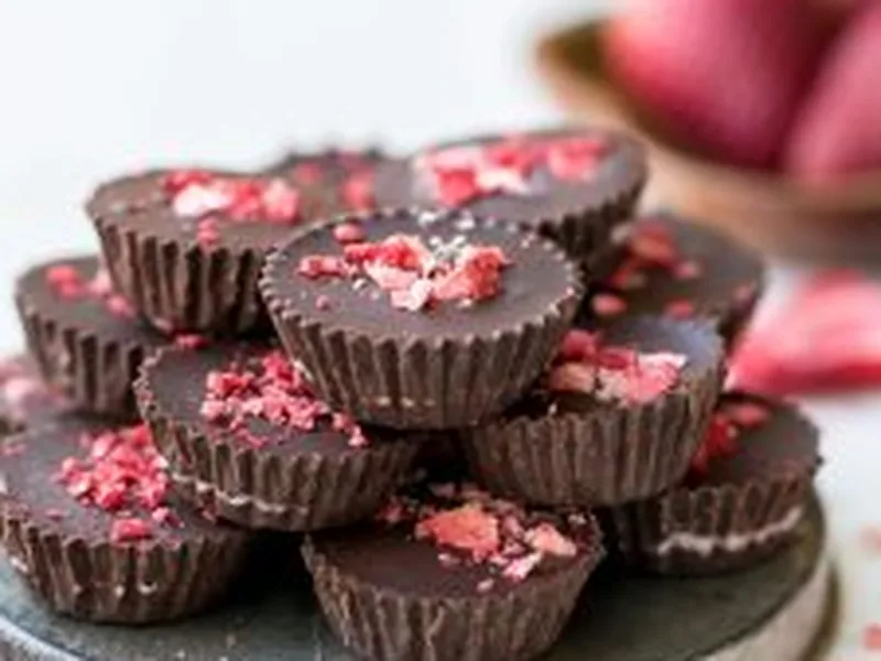 Paleo Vegan Chocolate Strawberry Cups - Gluten Free