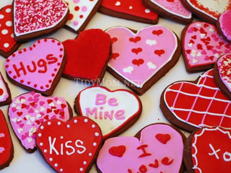 Chocolate Valentine Cutout Cookies with Royal Icing