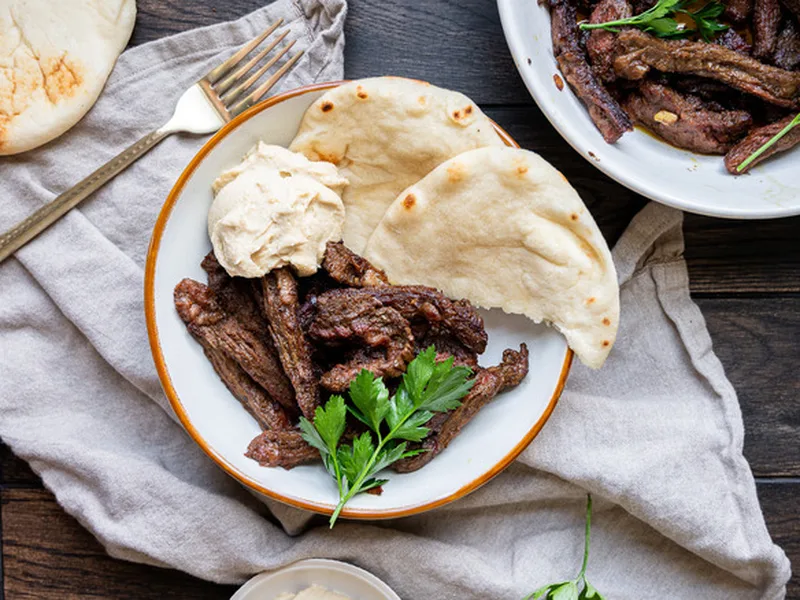 Pan-Seared Beef Shawarma with Warm Spices