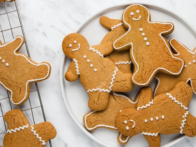 Gluten-Free Gingerbread Cookies with Royal Icing