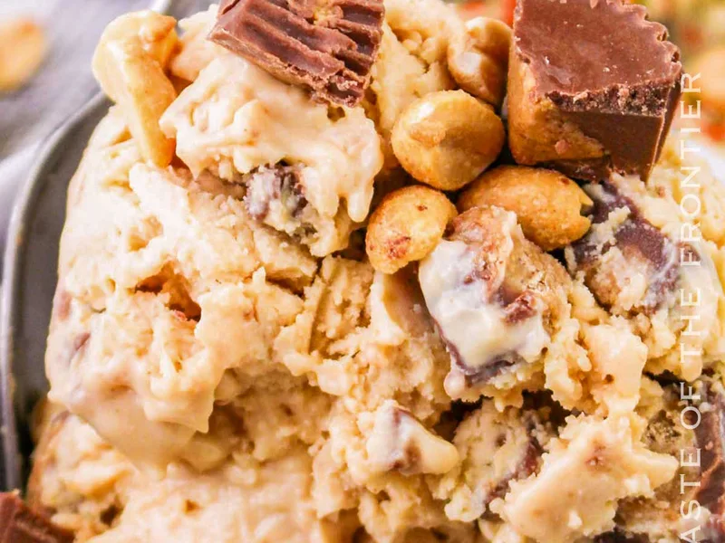 Creamy Peanut Butter Ice Cream with Reese's Cup Chunks