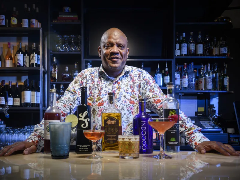 Watermelon Hibiscus Mocktail with Fresh Ginger and Lime