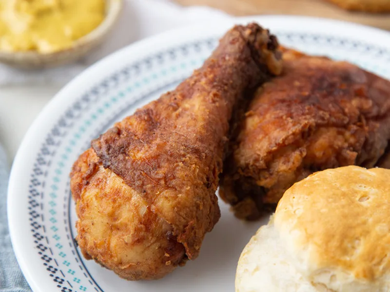Buttermilk Mustard Fried Chicken with Paprika