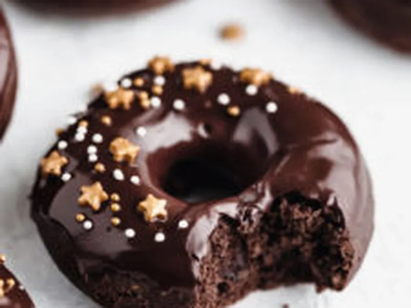 Vegan Triple Chocolate Donuts