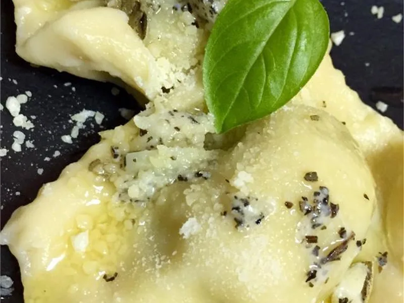 Potato Herb Ravioli with Sage Brown Butter