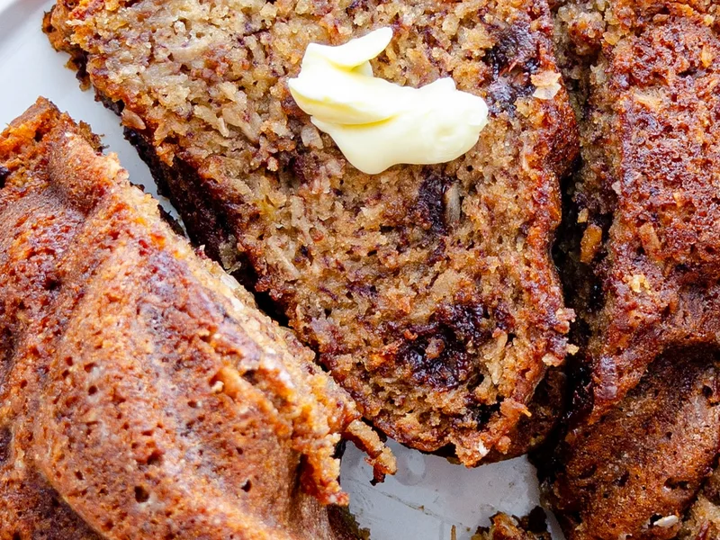 Chrissy Teigen's Coconut Dark Chocolate Banana Bread