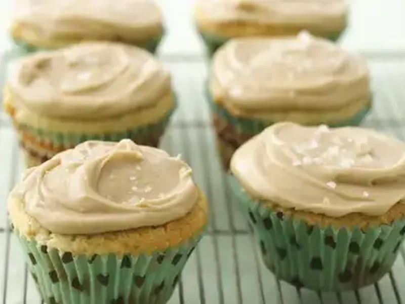Butterscotch Cupcakes with Salty Caramel Frosting