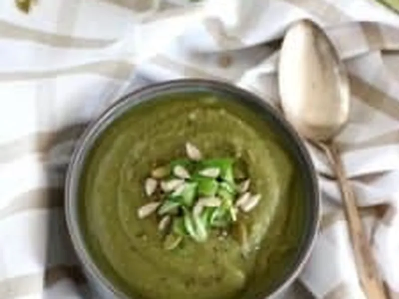 Creamy Broccoli Lentil Detox Soup with Cumin