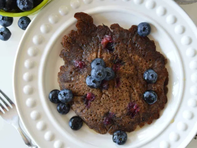 Gluten-Free Buckwheat Blueberry Vegan Crêpes