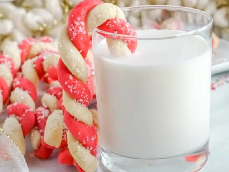 Candy Cane Swirl Sugar Cookies