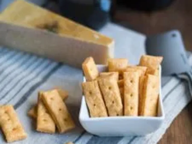 Three Cheese Homemade Crackers with Cheddar Parmesan Romano