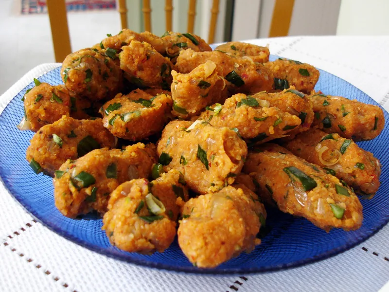 Turkish Lentil Bulgur Meatballs with Herbs and Spices
