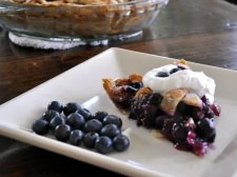 Black and Blue Pie with Lattice Crust