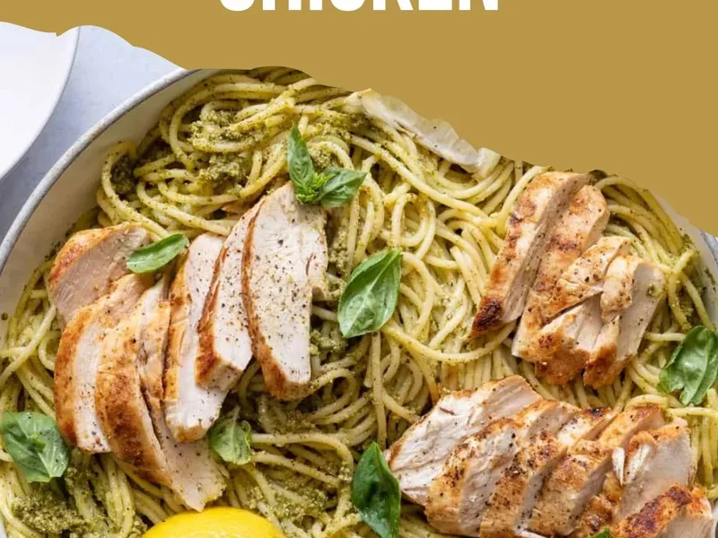 Pesto Pasta with Chicken Breast and Sun-Dried Tomatoes