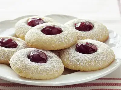 Raspberry Orange Thumbprint Cookies with Citrus Zest