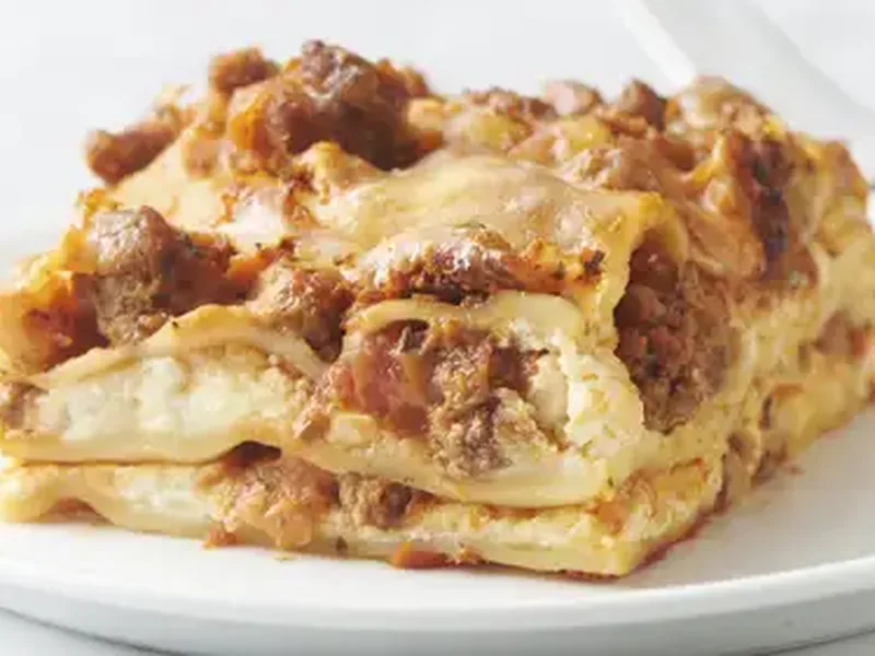 Million-Dollar Lasagna with Ground Beef and Five Cheeses