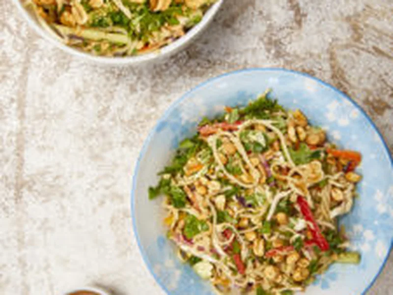 Crunchy Thai Noodle Salad with Peanut Sauce