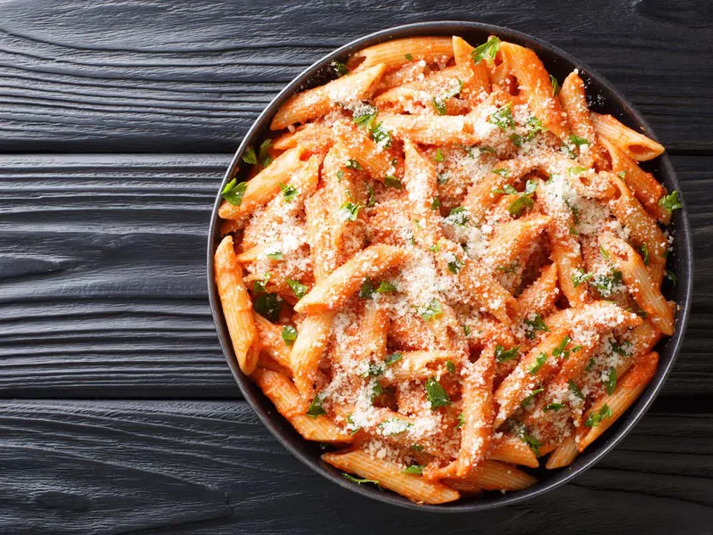 Pasta del Maresciallo: Creamy Tomato Pancetta