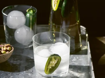 Homemade Jalapeño Infused Vodka with Simple Syrup