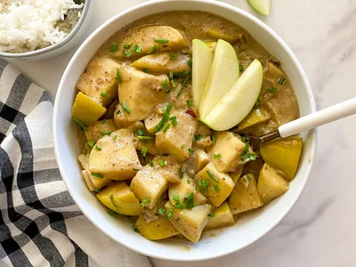 Sri Lankan Green Apple Curry with Homemade Spice Blend